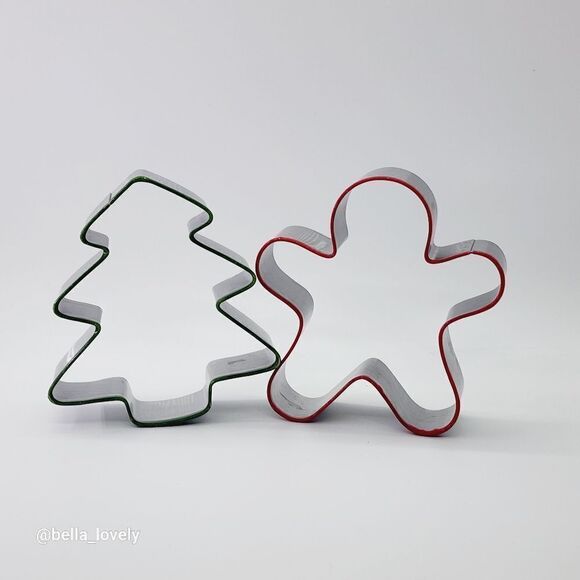 🏖 Christmas Themed Cookie Cutters Tree Gingerbread Man - Picture 3 of 4